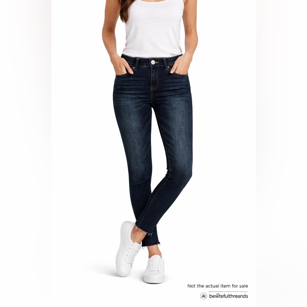 Wit & Wisdom Size 2 Dark Wash Stretch Skinny Ankle Jeans
